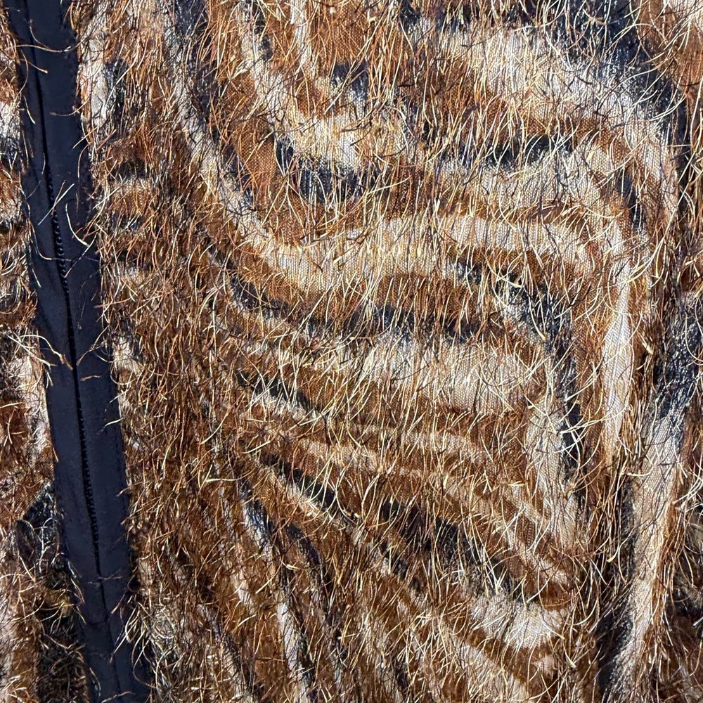 Brown Fuzzy Women's Jacket - Picture 6 of 9